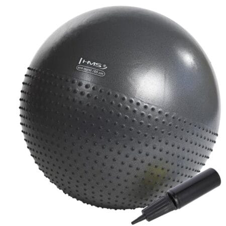 75CM DARK GRAY PIŁKA GIMNASTYCZNA MASUJACA HMS