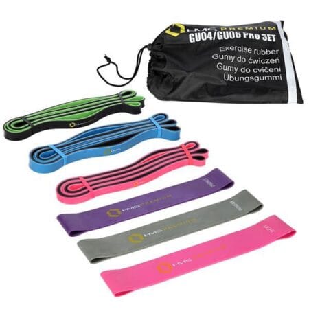 GU06 PRO SET ZESTAW GUM DO ĆWICZEŃ HMS PREMIUM
