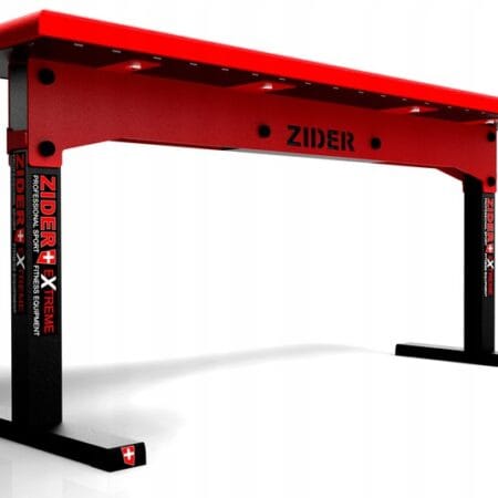 Ławka prosta do ćwiczeń ZIDER serii BLACK - RED - 450 kg