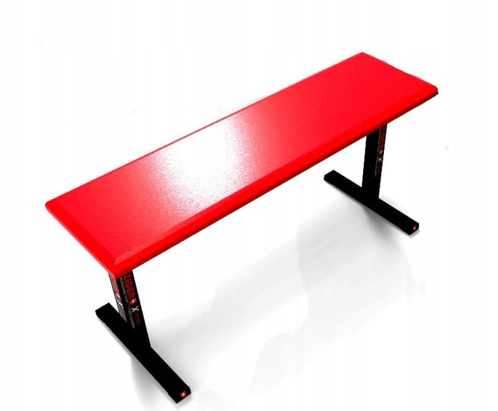 Ławka prosta do ćwiczeń ZIDER serii BLACK - RED - 450 kg - obrazek 3
