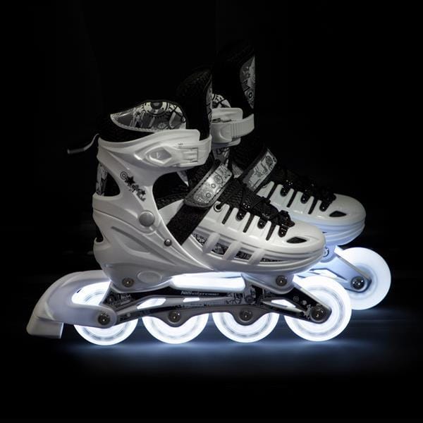4w1 LED ROZM. M(35-38) ŁYŻWOROLKI Z WYM. PŁOZĄ HOKEJOWĄ NILS EXTREME - obrazek 5