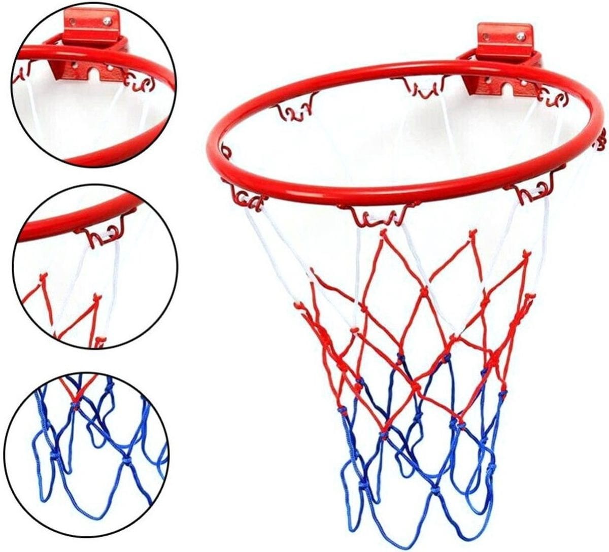OBRĘCZ DO KOSZA 45CM Z PIŁKĄ I POMPKĄ BEST SPORTING - obrazek 3