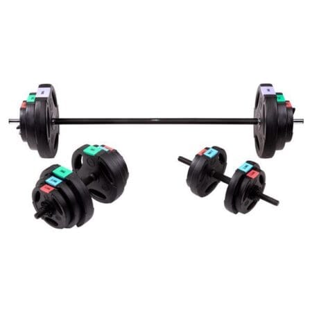 SET SZTANGA I SZTANGIELKI KOMPOZYT 62 KG HMS