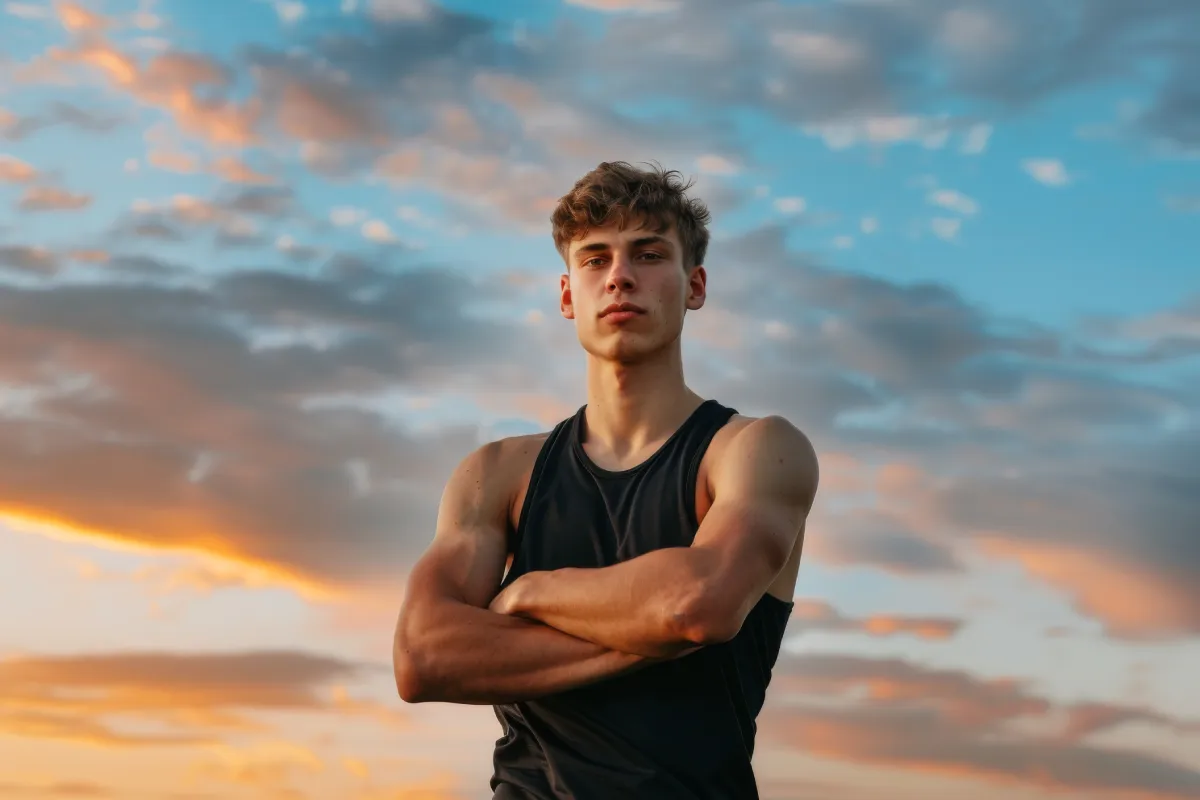 młody chłopak przed treningiem fbw