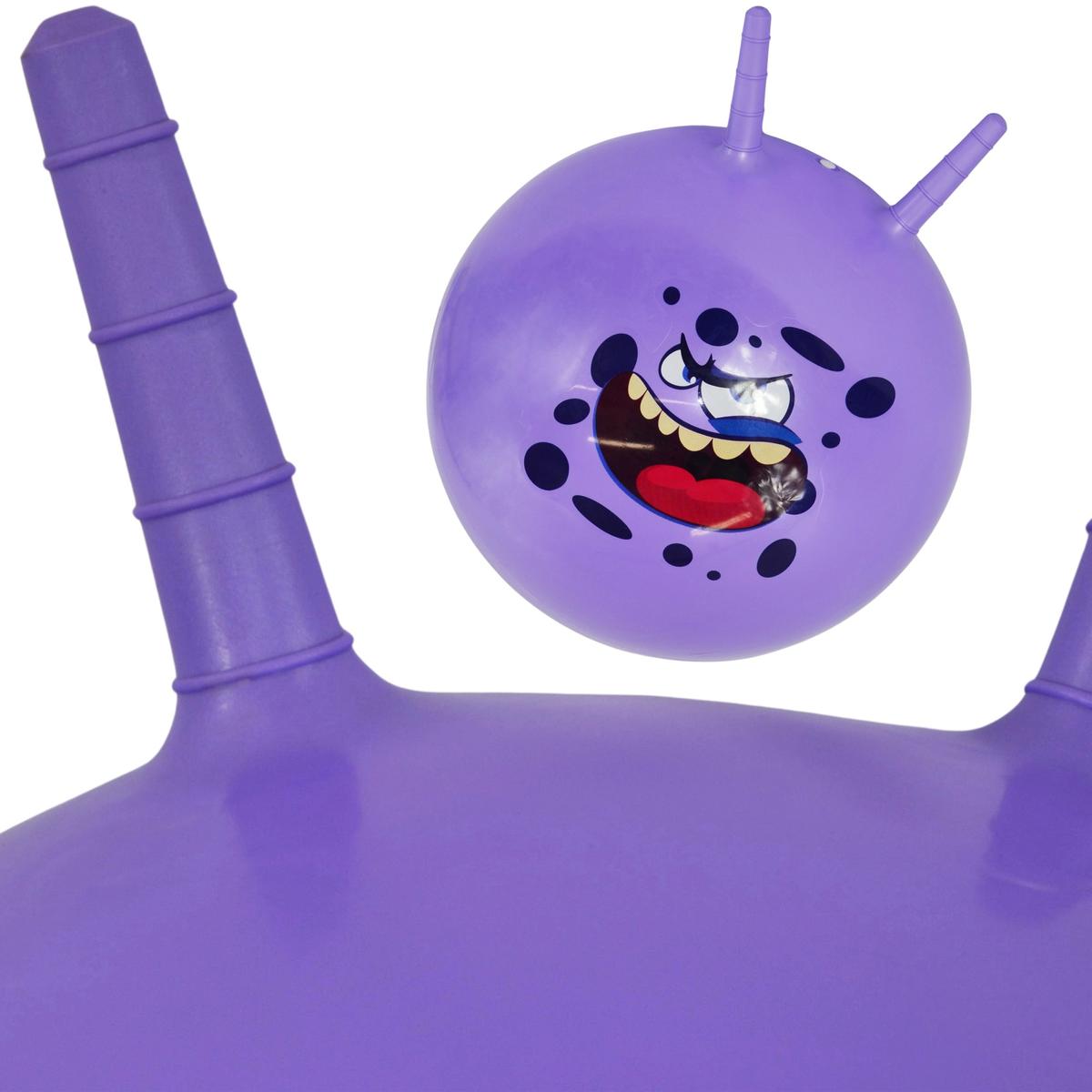 PIŁKA DO SKAKANIA Z ROGAMI 45CM FIOLETOWA - obrazek 3